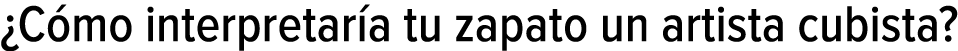 ¿Cómo interpretaría tu zapato un artista cubista?