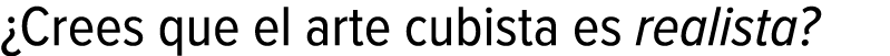 ¿Crees que el arte cubista es realista?