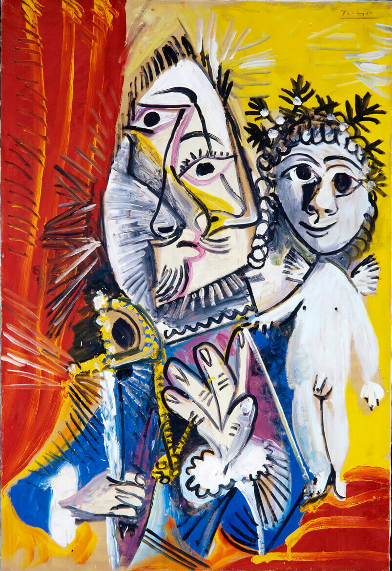 Mosquetero con espada y amorcillo (1969), de Pablo Picasso.