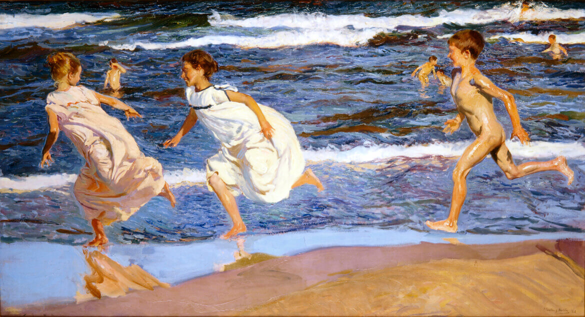 Corriendo por la playa. Valencia (1908), de Joaquín Sorolla