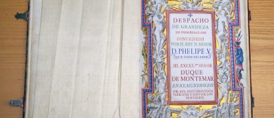 Tesoros de la Biblioteca del Museo (II): el Despacho de grandeza del Duque de Montemar