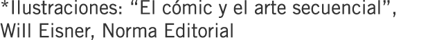 *Ilustraciones: “El cómic y el arte secuencial”, Will Eisner, Norma Editorial