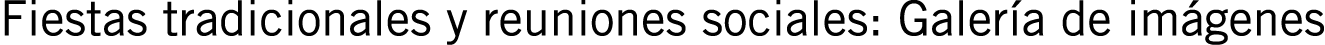 Fiestas tradicionales y reuniones sociales: Galería de imágenes