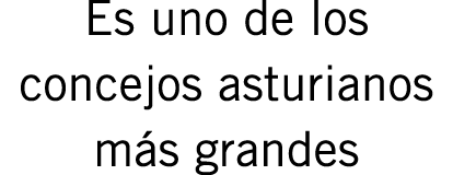 Es uno de los concejos asturianos más grandes