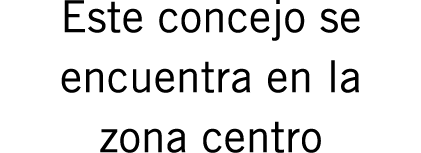 Este concejo se encuentra en la zona centro