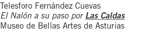 Telesforo Fernández Cuevas El Nalón a su paso por Las Caldas Museo de Bellas Artes de Asturias