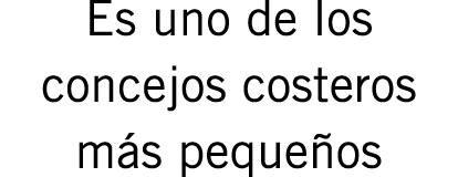 Es uno de los concejos costeros más pequeños