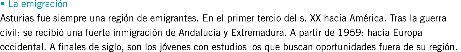 • La emigración Asturias fue siempre una región de emigrantes. En el primer tercio del s. XX hacia América. Tras la g...