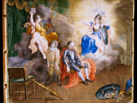 La muerte de Don Quijote (Alegoría de la Razón y la Locura), ca. 1740-1750