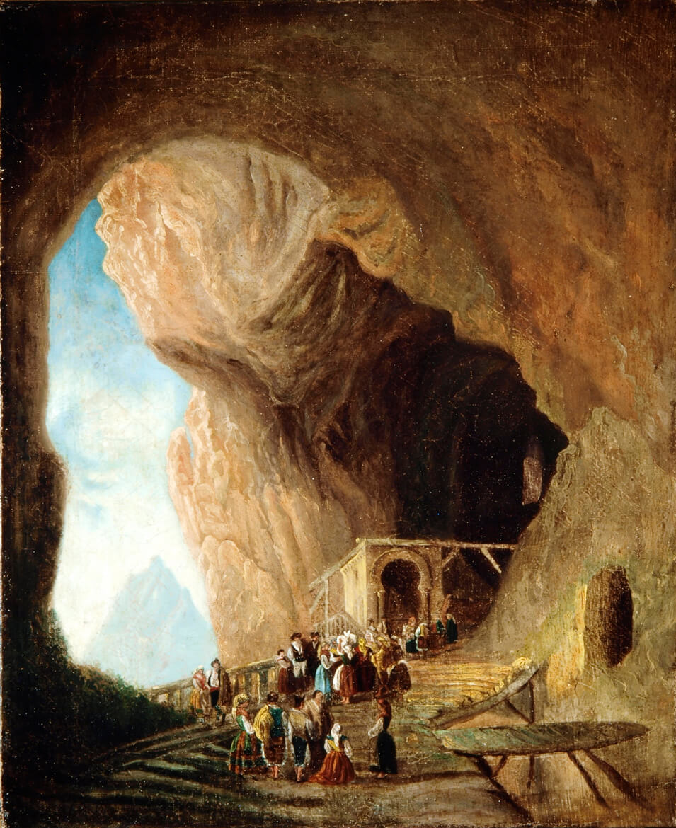 La cueva de Covadonga (1850), de Genaro Pérez Villaamil