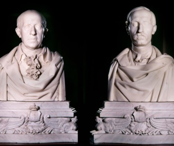 José Francisco de Uría y Riego (1862) y Gaspar Melchor de Jovellanos (1863), de José Gragera